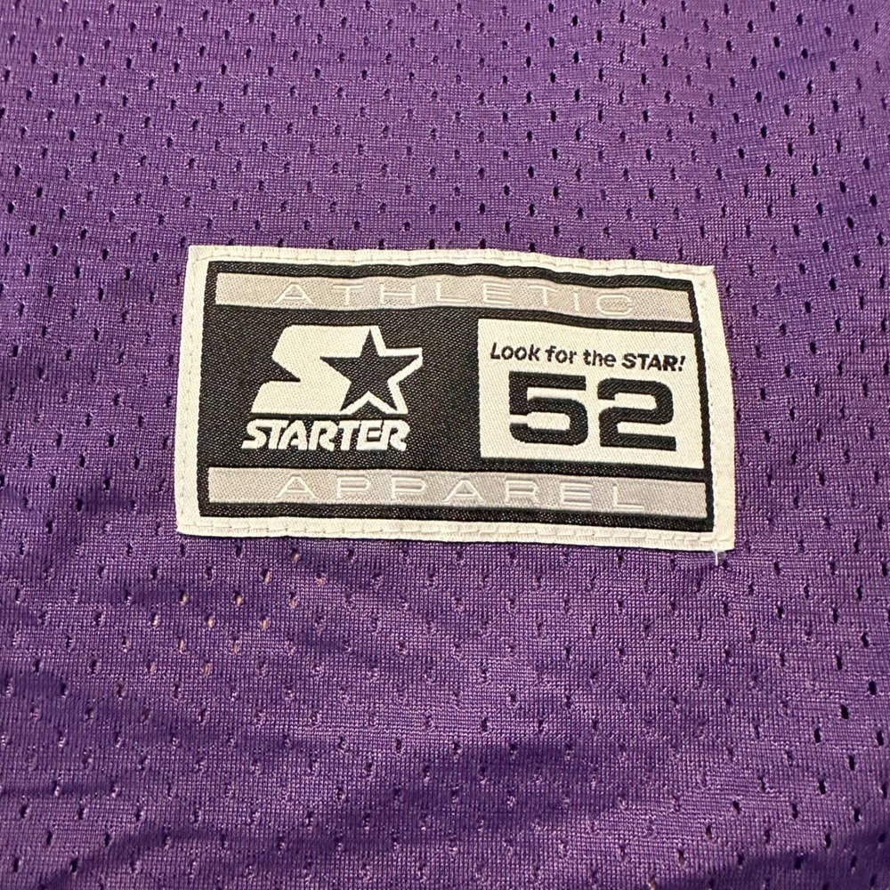 Minnesota Vikings Starter Jersey Mens 52 XL Purple John Randle 93 Vintage‎ 1995 - Picture 2 of 5